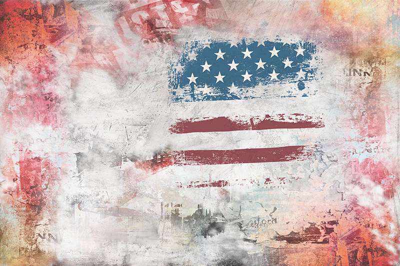Carta da parati American Flag Carta da parati American Flag