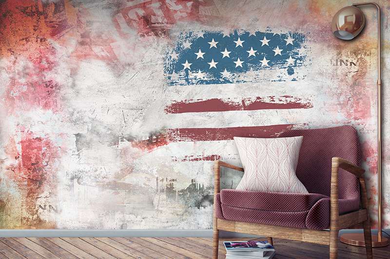 Carta da parati American Flag