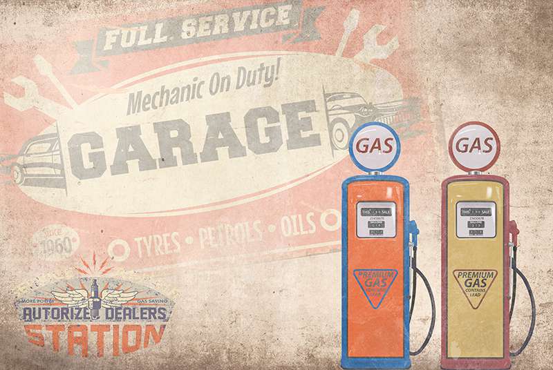 Carta da parati Garage