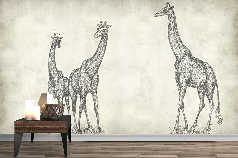 Carta da parati Giraffe