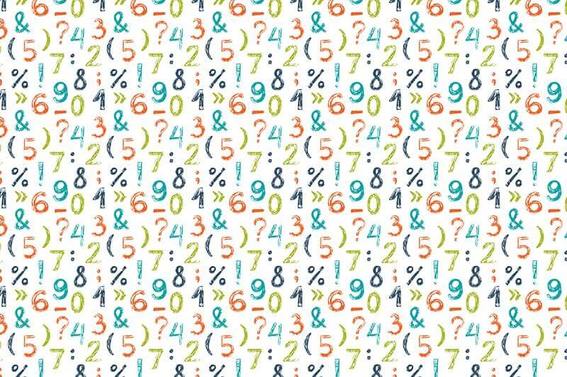 Carta da parati Numeri