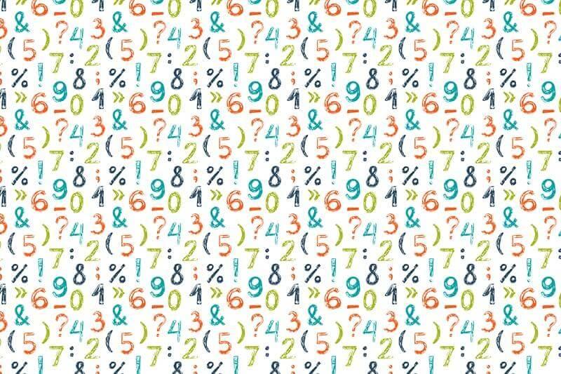 Carta da parati Numeri