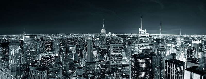 Carta da parati Manhattan di notte