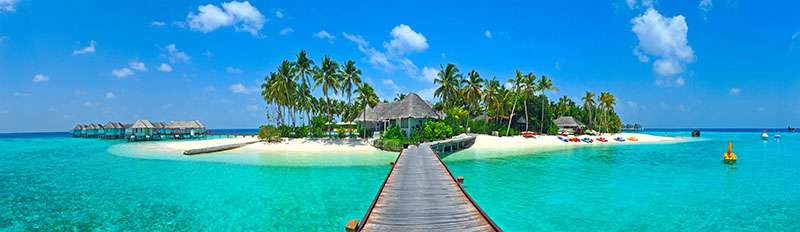 Carta da parati Resort alle Maldive
