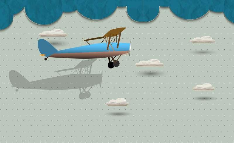Carta da parati Plane