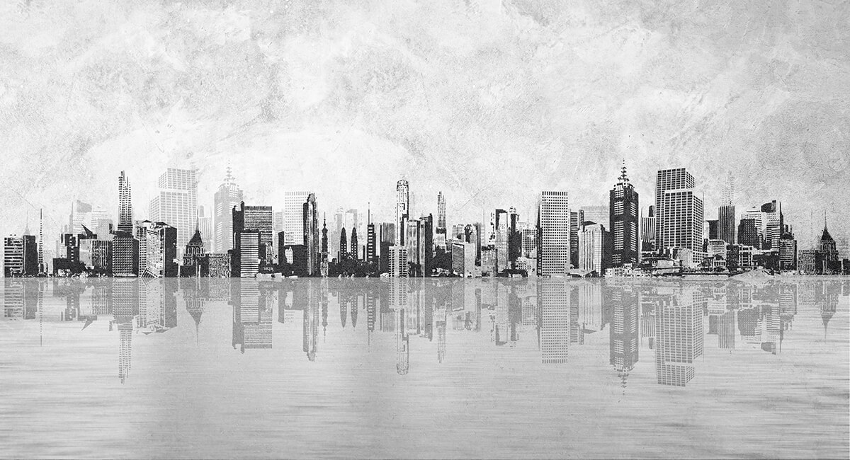 Carta da parati Skyline Riflesso