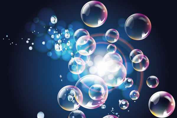 Carta da parati Acqua bolle e riflessi