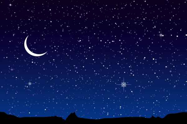 Carta da parati Cielo Stellato e Luna
