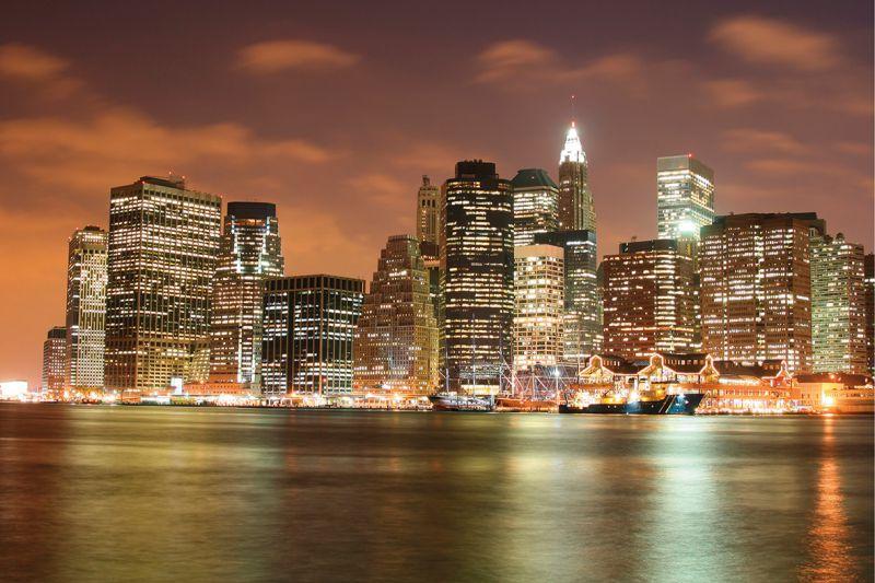 Carta da parati New York, Manhattan Night