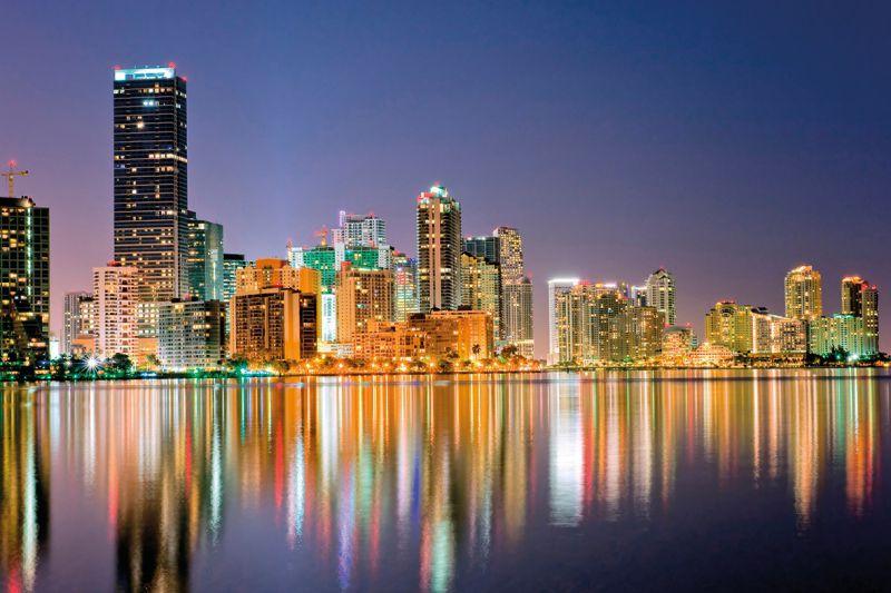 Carta da parati Miami Skyline