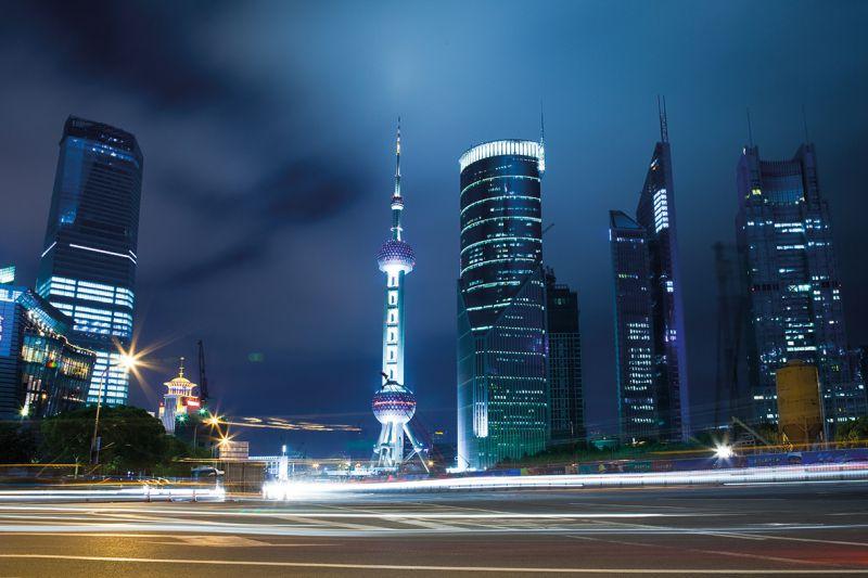 Carta da parati Shanghai Skyline
