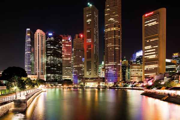 Carta da parati Singapore Night