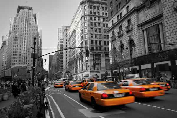 Carta da parati New York, Taxi Manhattan