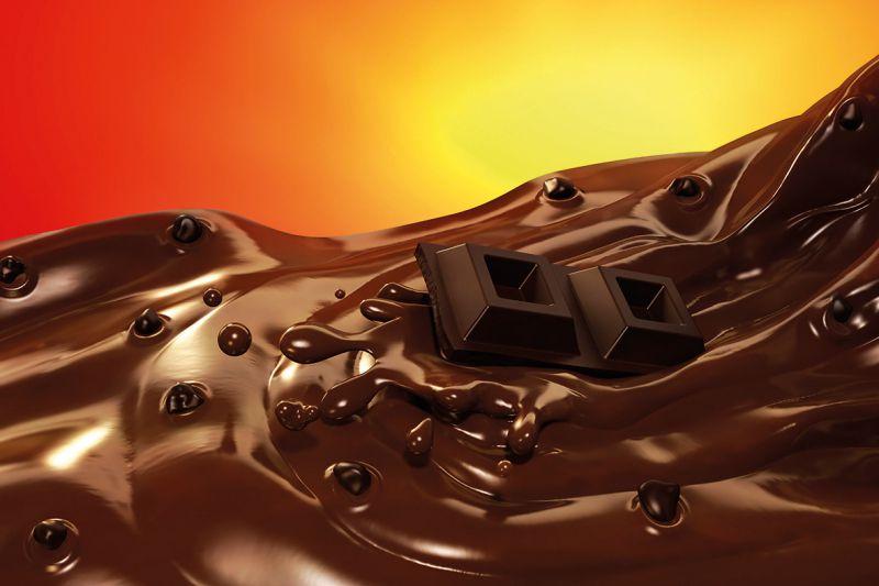 Carta da parati Cioccolato fuso