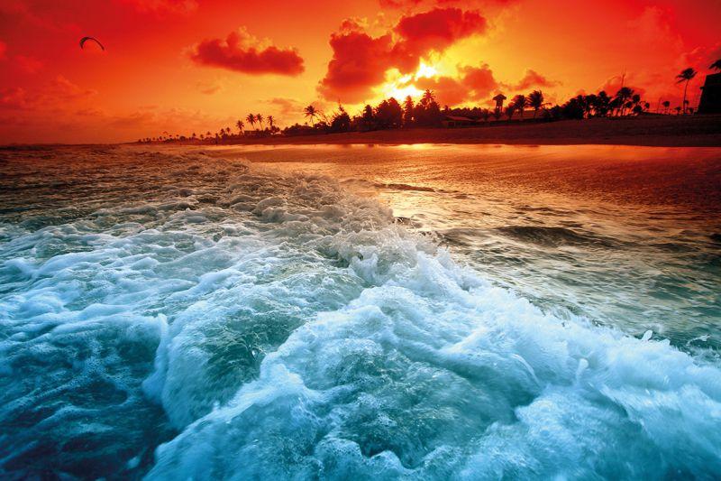 Carta da parati Oceano Tramonto
