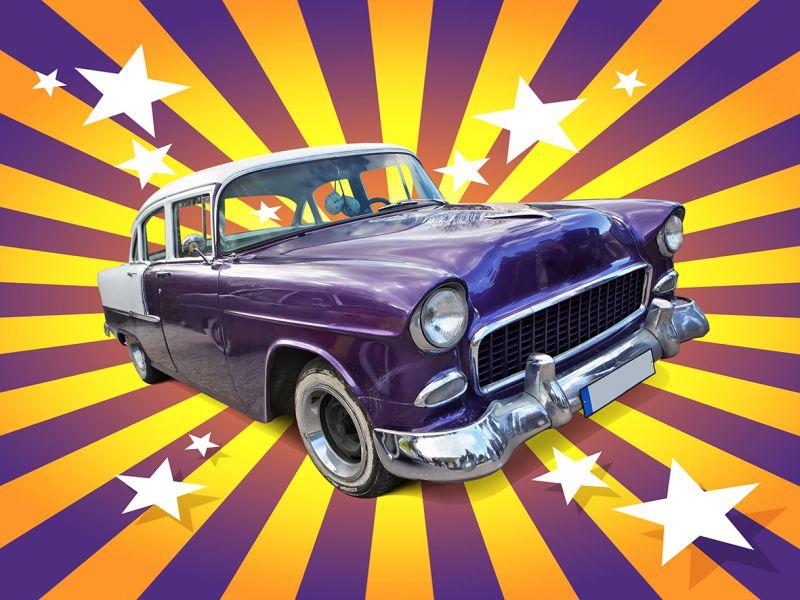 Carta da parati American car