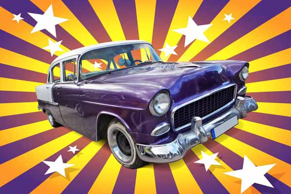 Carta da parati American car