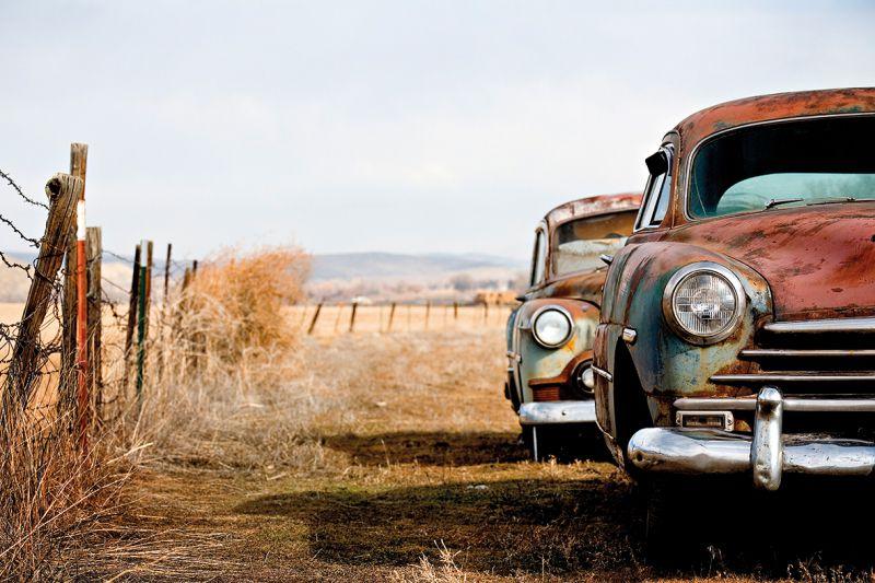 Carta da parati Deserto Auto