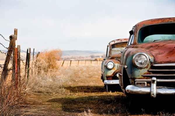 Carta da parati Deserto Auto