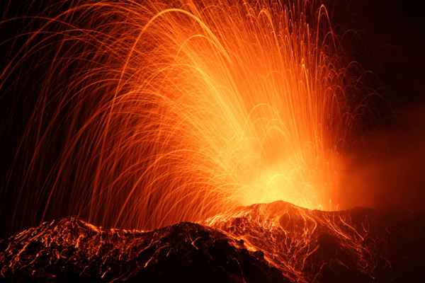 Carta da parati Eruzione Stromboli