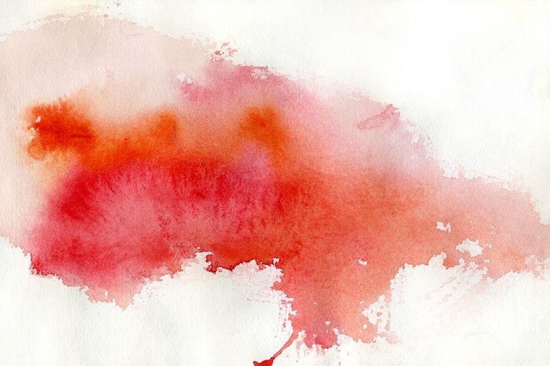 Carta da parati Acquarello rosso