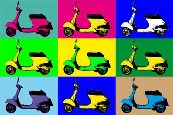 Carta da parati Vespa
