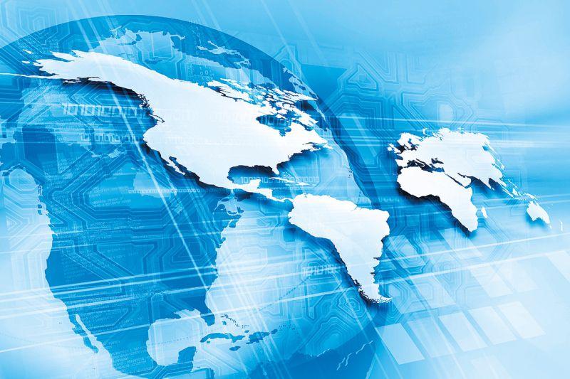 Carta da parati Proiezione Mondiale