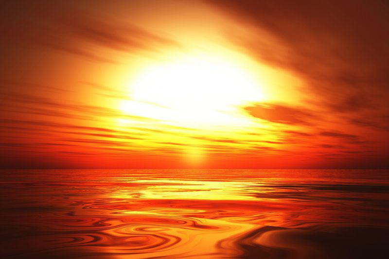 Carta da parati Tramonto infuocato