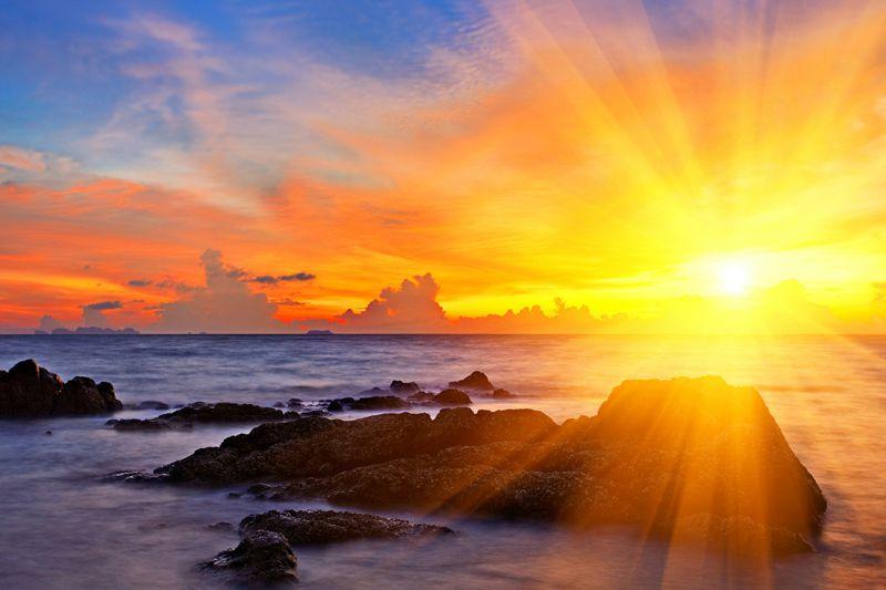 Carta da parati Tramonto tropicale in Tailandia